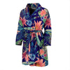 Tropical Monkey Print Pattern Men Long Robe-grizzshop