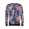 Tropical Monkey Print Pattern Women Crewneck Sweatshirt-grizzshop