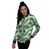 Tropical Palm Hawaiian Print Pattern Women's Bomber Jacket-grizzshop