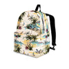 Tropical Palm Lead Island Print Backpack-grizzshop