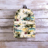 Tropical Palm Lead Island Print Backpack-grizzshop