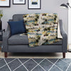 Tropical Palm Lead Island Print Blanket-grizzshop