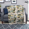 Tropical Palm Lead Island Print Blanket-grizzshop