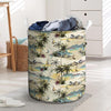 Tropical Palm Lead Island Print Laundry Basket-grizzshop