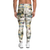 Tropical Palm Lead Island Print Men's Leggings-grizzshop