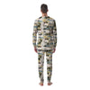 Tropical Palm Lead Island Print Men's Pajamas-grizzshop