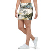Tropical Palm Lead Island Print Mini Skirt-grizzshop
