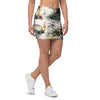 Tropical Palm Lead Island Print Mini Skirt-grizzshop