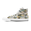 Tropical Palm Lead Island Print Women's High Top Shoes-grizzshop