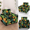 Tropical Palm Leaf Pineapple Print Armchair Cover-grizzshop