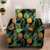 Tropical Palm Leaf Pineapple Print Armchair Cover-grizzshop