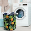 Tropical Palm Leaf Pineapple Print Laundry Basket-grizzshop