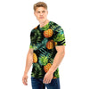 Tropical Palm Leaf Pineapple Print Men T Shirt-grizzshop