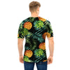 Tropical Palm Leaf Pineapple Print Men T Shirt-grizzshop