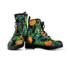 Tropical Palm Leaf Pineapple Print Men's Boots-grizzshop