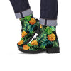 Tropical Palm Leaf Pineapple Print Men's Boots-grizzshop