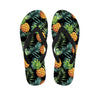 Tropical Palm Leaf Pineapple Print Men's Flip Flops-grizzshop