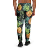 Tropical Palm Leaf Pineapple Print Men's Joggers-grizzshop