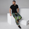 Tropical Palm Leaf Pineapple Print Men's Joggers-grizzshop