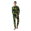 Tropical Palm Leaf Pineapple Print Men's Pajamas-grizzshop