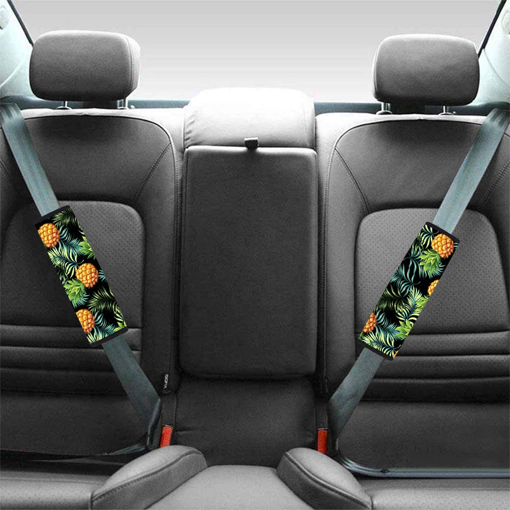 Tropical Palm Leaf Pineapple Print Seat Belt Cover-grizzshop