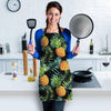 Tropical Palm Leaf Pineapple Print Women's Apron-grizzshop