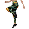 Tropical Palm Leaf Pineapple Print Women's Leggings-grizzshop