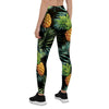 Tropical Palm Leaf Pineapple Print Women's Leggings-grizzshop