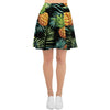 Tropical Palm Leaf Pineapple Print Women's Skirt-grizzshop
