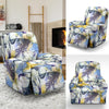 Tropical Palm Leave Elephant Print Recliner Cover-grizzshop