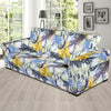 Tropical Palm Leave Elephant Print Sofa Covers-grizzshop