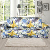 Tropical Palm Leave Elephant Print Sofa Covers-grizzshop