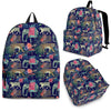 Tropical Palm Leave Peacock Tiger Elephant Premium Backpack-grizzshop