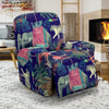 Tropical Palm Leave Peacock Tiger Elephant Recliner Cover-grizzshop