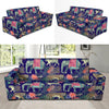 Tropical Palm Leave Peacock Tiger Elephant Sofa Covers-grizzshop