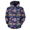 Tropical Palm Leave Peacock Tiger Elephant Women Men Pullover Hoodie-grizzshop