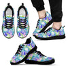 Tropical Palm Leaves Hawaiian Pattern Print Black Sneaker Shoes For Men Women-grizzshop