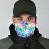 Tropical Palm Leaves Hawaiian Pattern Print Face Mask-grizzshop