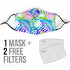 Tropical Palm Leaves Hawaiian Pattern Print Face Mask-grizzshop