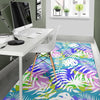 Tropical Palm Leaves Hawaiian Pattern Print Floor Mat-grizzshop