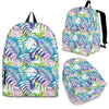 Tropical Palm Leaves Hawaiian Pattern Print Premium Backpack-grizzshop