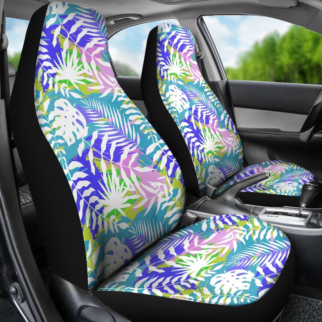 Tropical Palm Leaves Hawaiian Pattern Print Universal Fit Car Seat Cover-grizzshop