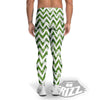 Tropical Palm Leaves Tropical Zigzag Print Pattern Men's Leggings-grizzshop