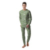 Tropical Palm Leaves Tropical Zigzag Print Pattern Men's Pajamas-grizzshop