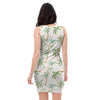 Tropical Palm Tree Hawaiian Print Bodycon Dress-grizzshop