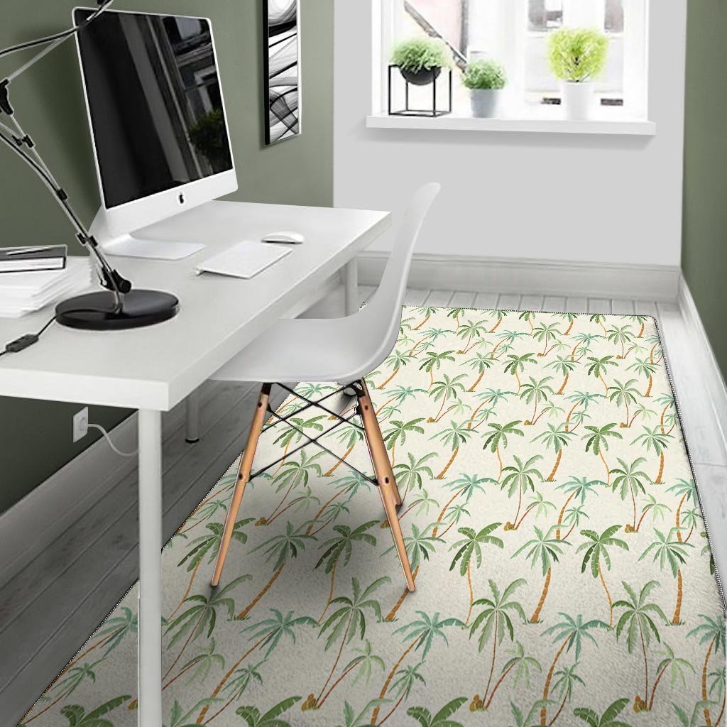 Tropical Palm Tree Hawaiian Print Floor Mat-grizzshop