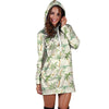 Tropical Palm Tree Hawaiian Print Hoodie Dress-grizzshop