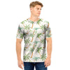 Tropical Palm Tree Hawaiian Print Men T Shirt-grizzshop