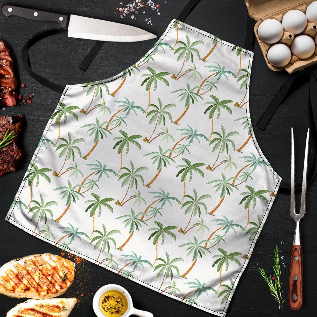 Tropical Palm Tree Hawaiian Print Men's Apron-grizzshop