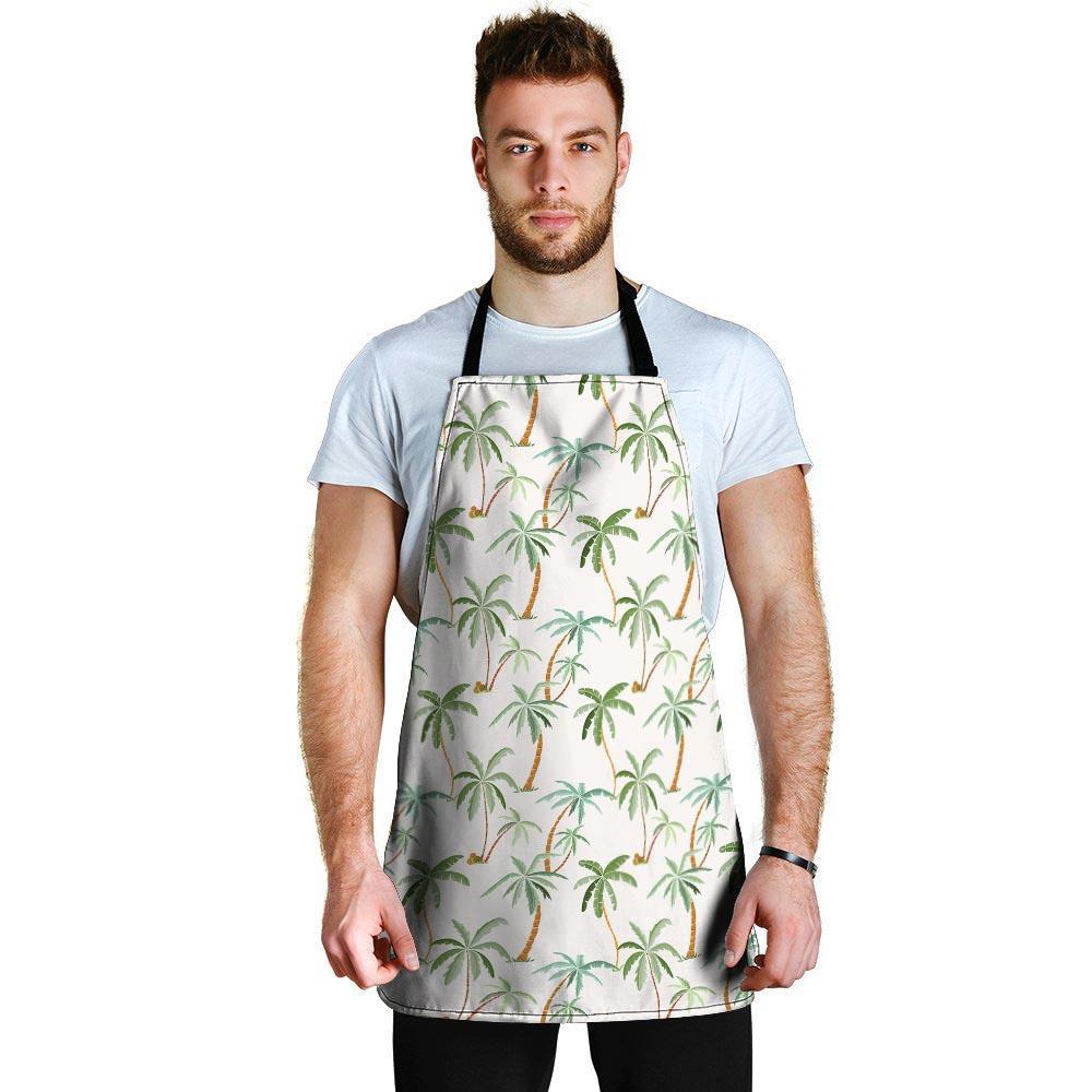 Tropical Palm Tree Hawaiian Print Men's Apron-grizzshop